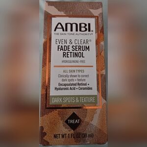 Ambi Even & Clear Fade Serum with Retinol, New in Box, 2 Available.
